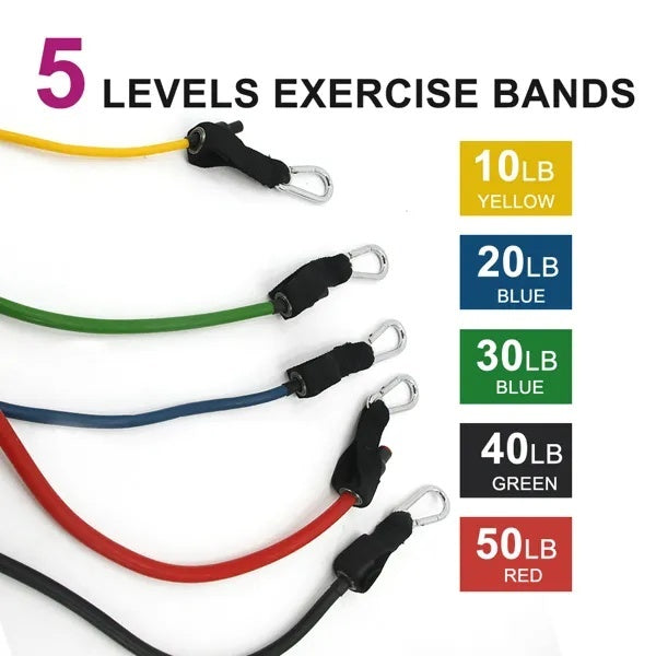5 PC Set Resistance Band Resistance Bands